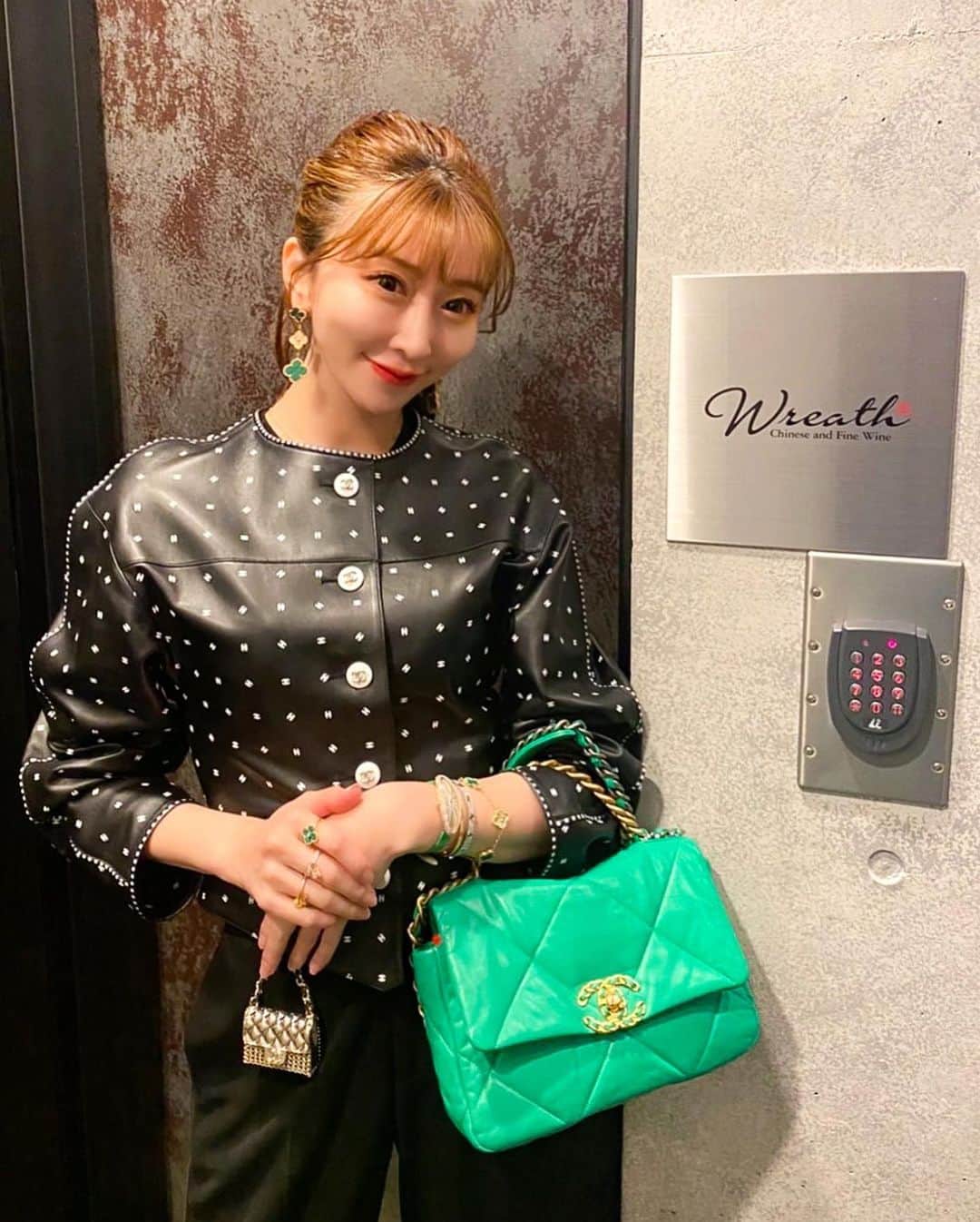 JUNKO（飯田順子）のインスタグラム：「📍#wreath ・ ここ大好き❤ からすみビーフンから ワクワクが止まらない🥺💛 ・  #住所非公開#完全会員制#完全非公開」