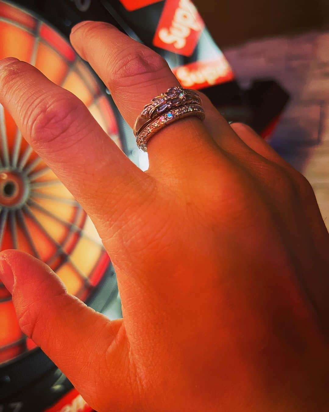 澤本幸秀さんのインスタグラム写真 - (澤本幸秀Instagram)「お気に入りの重ね付け。 #chromehearts#wg#diamond#ring」3月1日 0時57分 - yukihide0626