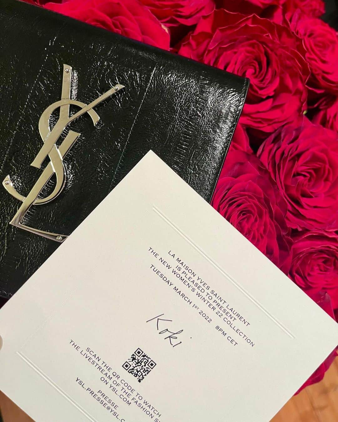 kokiさんのインスタグラム写真 - (kokiInstagram)「@ysl women’s winter 22 collection Tuesday March 1st 2022 8PM CET」3月1日 12時17分 - koki