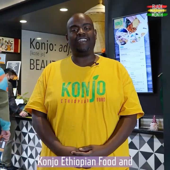 コロラド・ロッキーズのインスタグラム：「As February comes to an end, we wanted to do an update on our #BlackHistoryMonth Business Spotlight series from 2021!  We headed back to Konjo Ethiopian Food at Edgewater Public Market to check in & see what they've been up to since last year 📹🙌」