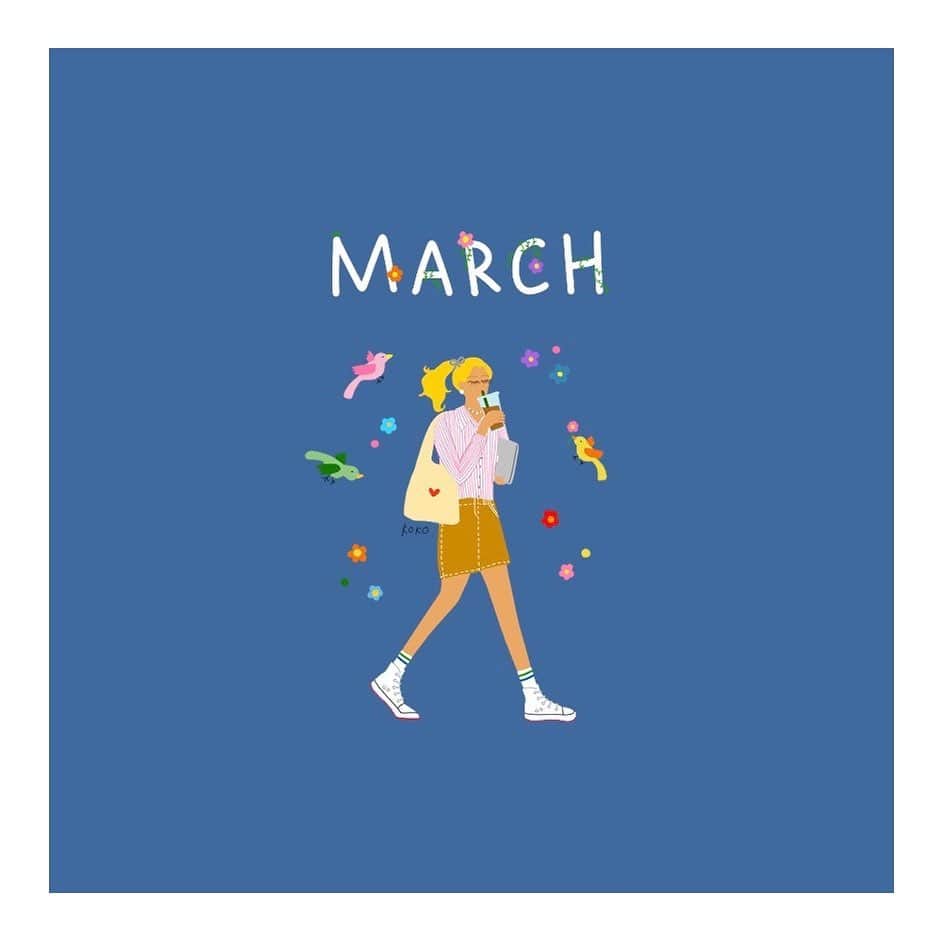 忽滑谷こころのインスタグラム：「. これで1年コンプリート☀️ 3月1日に出せました😂やったー！ . #忽滑谷イラスト」