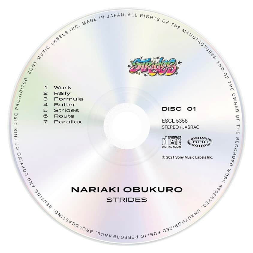 小袋成彬のインスタグラム：「Strides / Stirdes Remixies  Only be available on CD 💿💿  最新作'Strides'をRemix盤付きの2枚組CDとして4月27日に発売します(^^)  Strides Remixes🏃🏻💨✨  1, Formula feat. @glennzaleski824  2, Parallax (@holl0way Remix) 3, Work feat. @koheijapan_ (@hugolascoux Remix) 4, Butter feat. @dreamcast.moe  5, Route feat. @0kian0kian0 & @make.u.dirty  6, Rally (@jitwam Remix) 7, Strides (@seiji__ono Remix)  Logo Design: @cab1k2s 🧡」