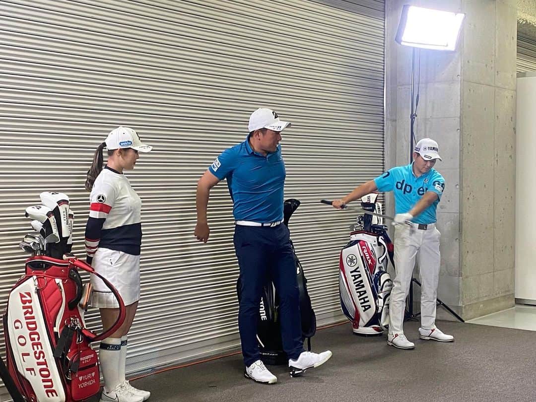 吉田有里さんのインスタグラム写真 - (吉田有里Instagram)「ゴルフゾンのCM撮影の時にご一緒しました☺️✨ @mikumu.h @shugo_imahira05  @golfzon_official  ・ もうすぐ開幕です⭐️今シーズンも頑張ります💪🍓 ・ ・ #golfzon」3月1日 20時28分 - yuri_yoshida__
