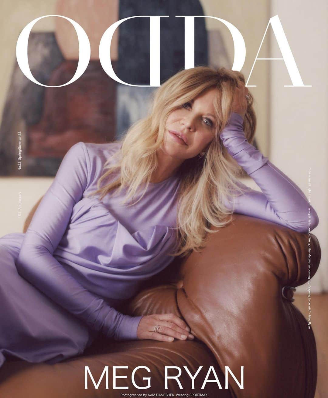 メグ・ライアンのインスタグラム：「@oddamagazine」