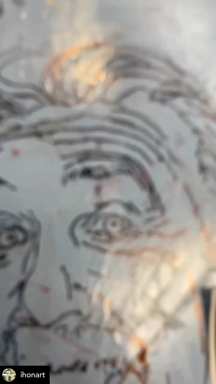 アルベルト・アインシュタインのインスタグラム：「Posted @withregram • @ihonart」