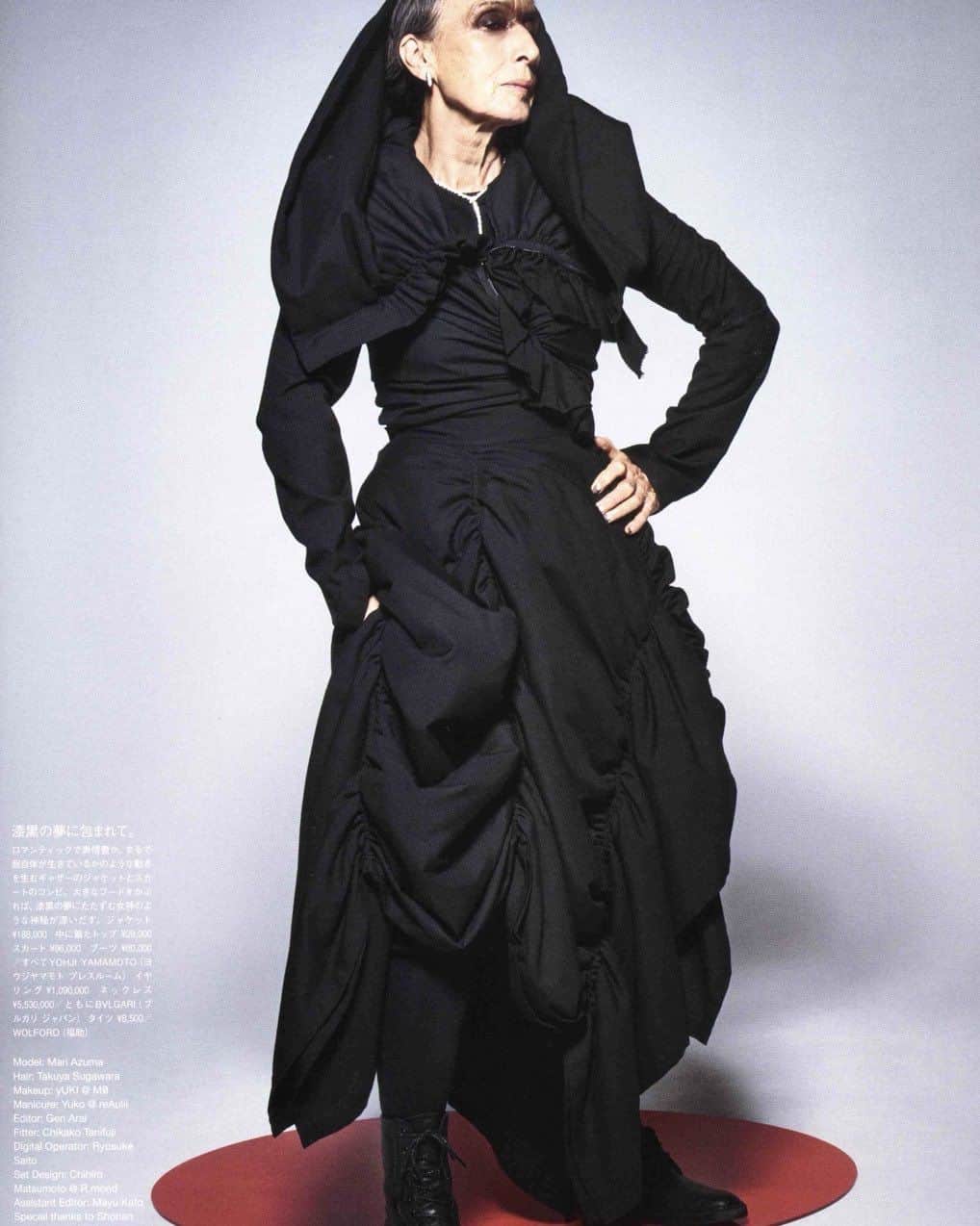 我妻マリのインスタグラム：「2019.VOGUEJapan.Photo,Michel Comto.」