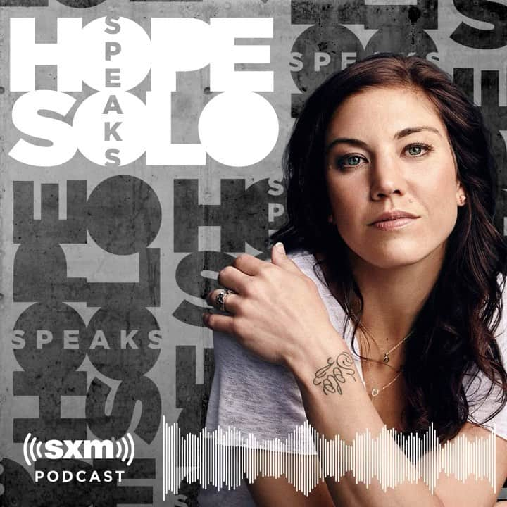 ホープ・ソロのインスタグラム：「Episode 1 of “Hope Solo Speaks” is now available. Listen to my full interview with @carlilloyd now 🔥🔥   Link in story」