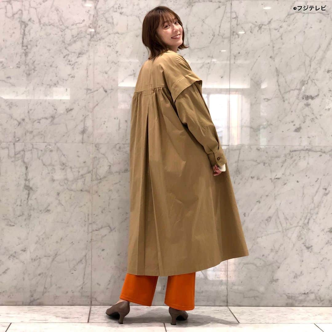 フジテレビ「めざましテレビ」さんのインスタグラム写真 - (フジテレビ「めざましテレビ」Instagram)「ファッション雑誌CanCamとコラボした お天気コーナー「きょう何着て行く？」 阿部華也子の毎日のコーデを紹介♪  ３月３日（木）  【今日のコーデ】 ・コート→ @styledoor_official 　１万８４８０円 ・ニット→ @strawberry_fields_official １万２９８０円 ・ブラウス→ @and.couture 　　９７９０円 ・パンツ→ @ciena_official 　５２８０円 ・靴→ @dianashoespress 　１万９８００円 ・イヤリング→ @abiste_official 　８８００円    【コーデのポイント】 今年の春ファッションは 鮮やかな“ブライトカラー”がトレンド❣️  中でもオレンジは、HAPPYムードと おしゃれ感を両立できる推しカラーです😊👍  ボウタイブラウスと重ね着やトレンチコートで きれいめにコーディネートすると お仕事にもぴったり🙆‍♀️  #めざましテレビ #きょう何着て行く？ #阿部華也子 #今日のコーデ #コーデ #CanCam #今日のファッション#ootd #きょう何着て行く？は月〜金朝6時22分ごろ放送📺 #スタイリストたなべさおり #かやちゃん #きれいめコーデ #きれいめカジュアル #大人コーデ #冬コーデ #オフィスカジュアル #上品コーデ #アナウンサー衣装」3月3日 17時36分 - mezamashi.tv