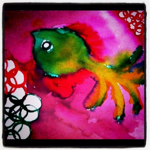 のインスタグラム：「#kaede.  #ART. #fish」