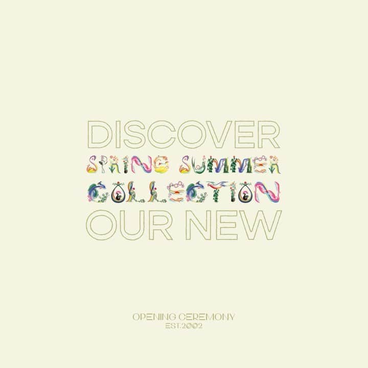 オープニングセレモニーのインスタグラム：「Discover our SS22 collection at openingceremony.com」