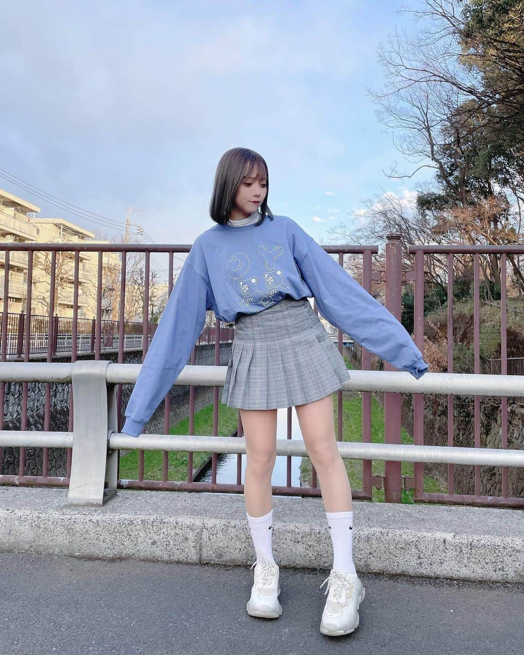 福山梨乃さんのインスタグラム写真 - (福山梨乃Instagram)「🐻‍❄️🐻‍❄️ . tops→  @oy_harajuku  skirt→ @wego_official  . eye→ @s3.rina.s3  .」3月4日 20時20分 - rinomaru_