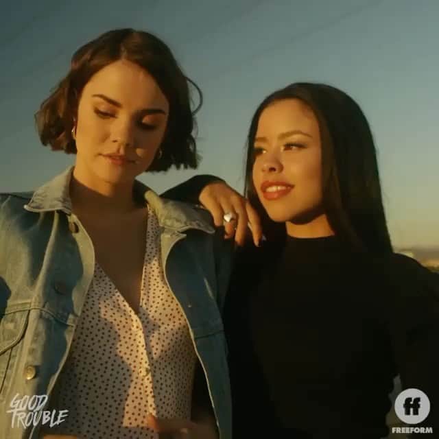 シエラ・ラミレスのインスタグラム：「who’s ready for season 4?! all new @goodtrouble coming your way Wednesday, March 9th @ 9PM on @freeform, next day on @hulu」