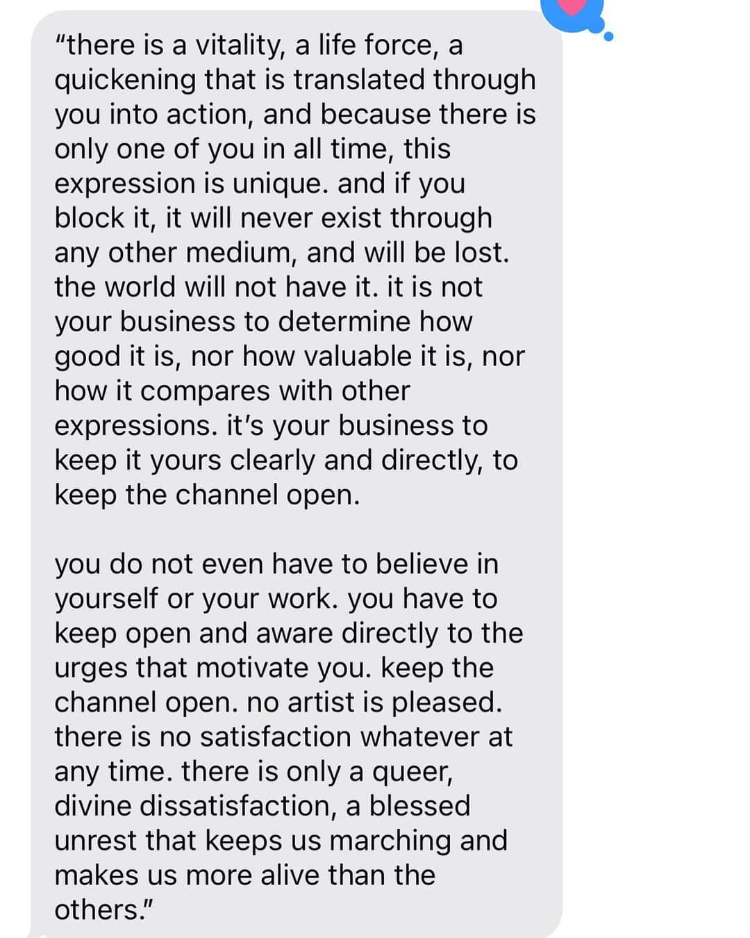 カティ・ショーのインスタグラム：「sent to me by jay this morning - it’s a letter from martha graham on artists to agnes de mille when agnes told her she thought she sucked」