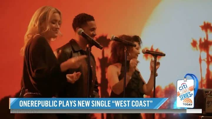 のインスタグラム：「Good times with @stevvialexander and @danimoz performing behind @onerepublic for their new single “West Coast” #todayshow @todayshow」