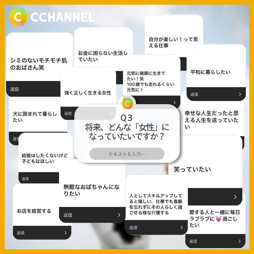 C CHANNELさんのインスタグラム写真 - (C CHANNELInstagram)「3月8日は国際女性デー💐ミモザと考える「女性」の今/ミライ  Follow 🌼 @cchannel_jp 🎵  こんにちは、C CHANNEL編集部のさささです🌱  突然ですが、3月8日は何の日か知ってますか？ 国連によって制定されている「国際女性デー/ミモザの日」です💐  イタリアでは（男性からでも女性からでも）女性に愛や幸福の象徴であるミモザの花を贈り、女性への感謝をするらしいです！  今回はそんな国際女性デーにちなみ、私たち「女性」についてのストーリーアンケートを取りました！ 答えてくださったみなさん、ありがとうございました💕  答えてないけど、私も一言言いたい!!って方、ぜひコメント欄へ✨  女性にとって、地球に生きる全ての人にとって、 平等に生きやすい、平和な日が来ますように。  気に入ったらいいねと保存お願いします♡  ♯シーチャンネルがやってることをやってみた 投稿者募集中✨ C CHANNELのアカウントで紹介されたヘアメイク、DIY、レシピを実際にやって、「#シーチャンネルがやってることをやってみた 」タグを付けてInstagramに投稿してください✨ アカウントで紹介させていただきます😄  #国際女性デー#ミモザ#3月8日#ミモザの日#女性#女性の生き方#女性の働き方#性別#ジェンダー#ジェンダー平等#生理#生理の貧困#固定観念#差別#妊娠#出産#ライフイベント#将来#将来設計#平等#ライフデザイン#ライフワーク#持続可能#ダイバーシティ#多様性#sdgs#sdgsjapan#cchanライフスタイル」3月6日 17時50分 - cchannel_jp