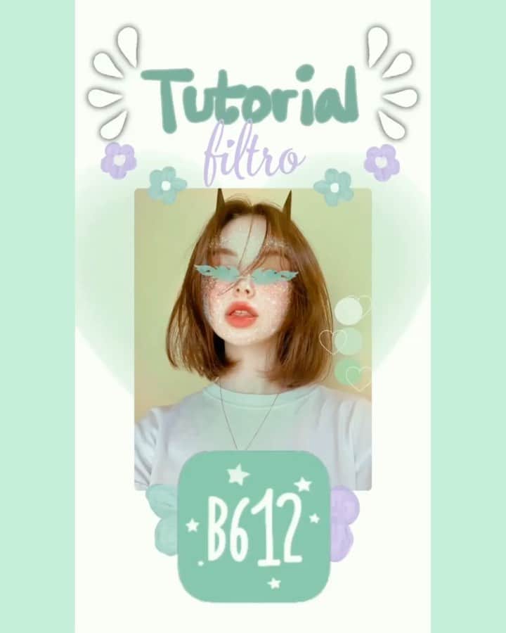 B612のインスタグラム：「Tutorial súper fácil de editar filtros AR - ¡descarga B612 y pruébalo ahora! Hecho por el creador de filtro TT/@jackynnl  Easy tutorial for making AR filters using mobile devices! Created by filter creator TT/@jackynnl  #B612 #filtercreator」