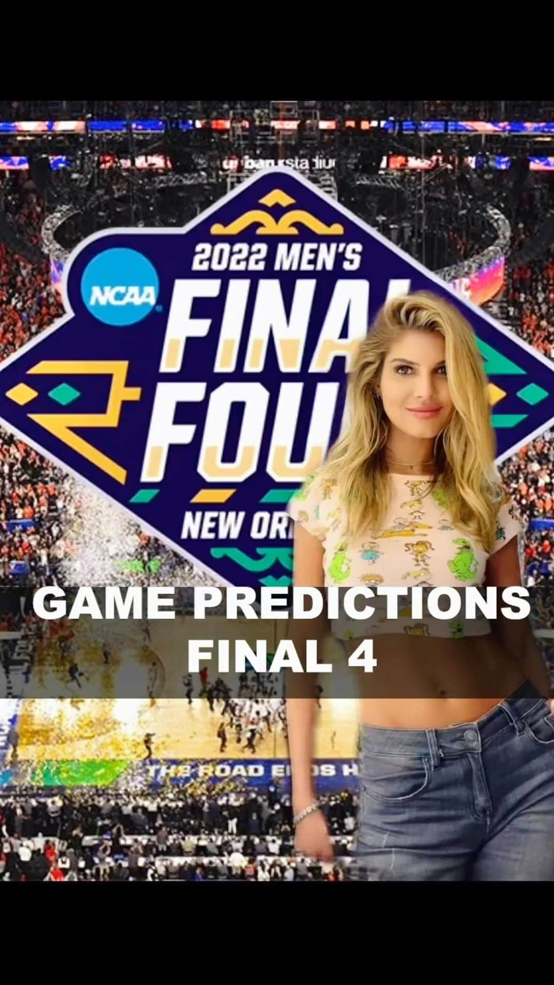 Ashley Haasのインスタグラム：「Wait until the end! Also, I apologize for my terrible dance moves… 🕺😝🤷🏼‍♀️  #finalfour #ncaa #predictions #gambling #basketball」