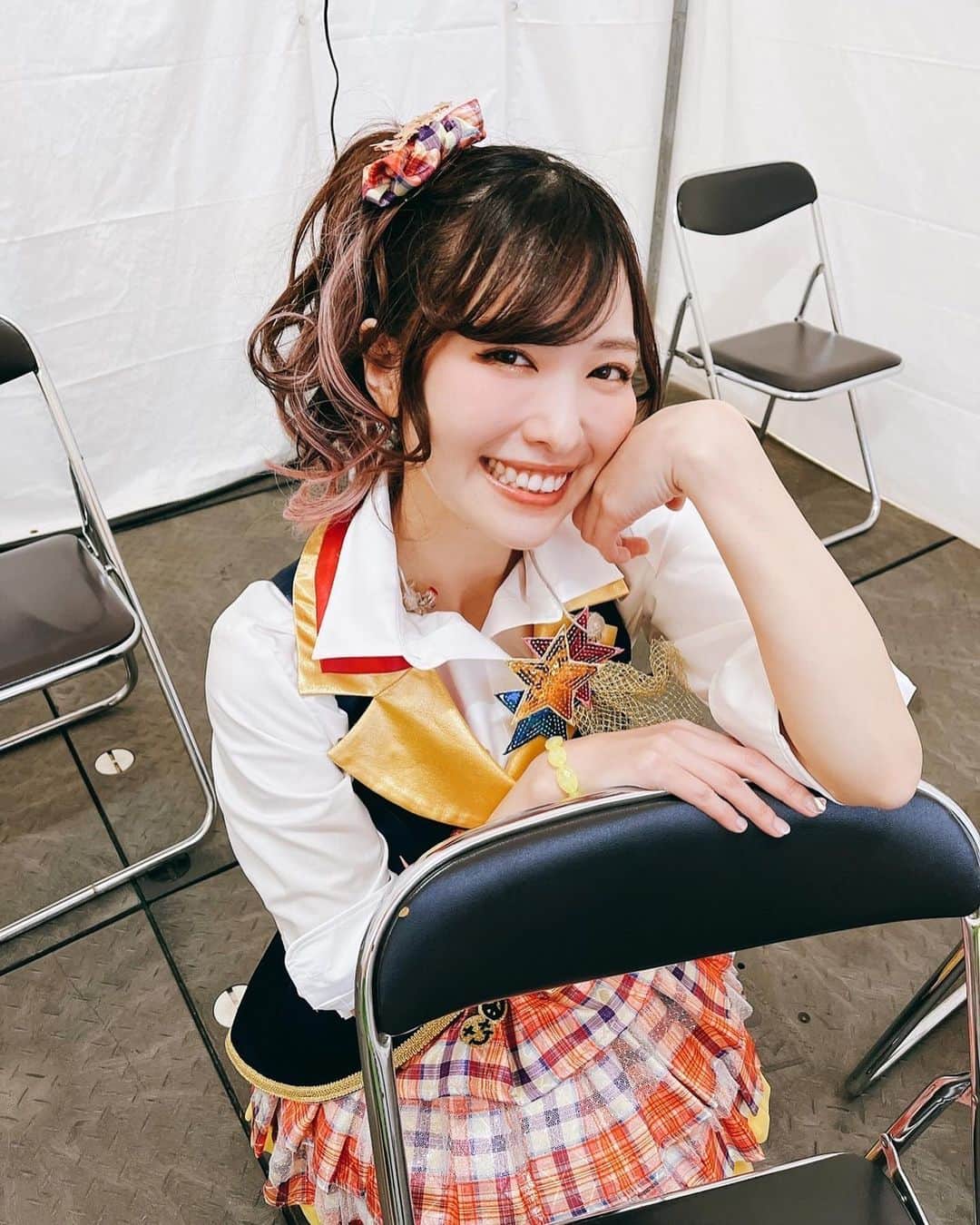 佳村はるかのインスタグラム：「２日間本当にありがとうございました！！！  #シンデレラ10周年_ファイナルday2 #1st衣装　#珠莉ちゃんが撮ってくれたシリーズ」