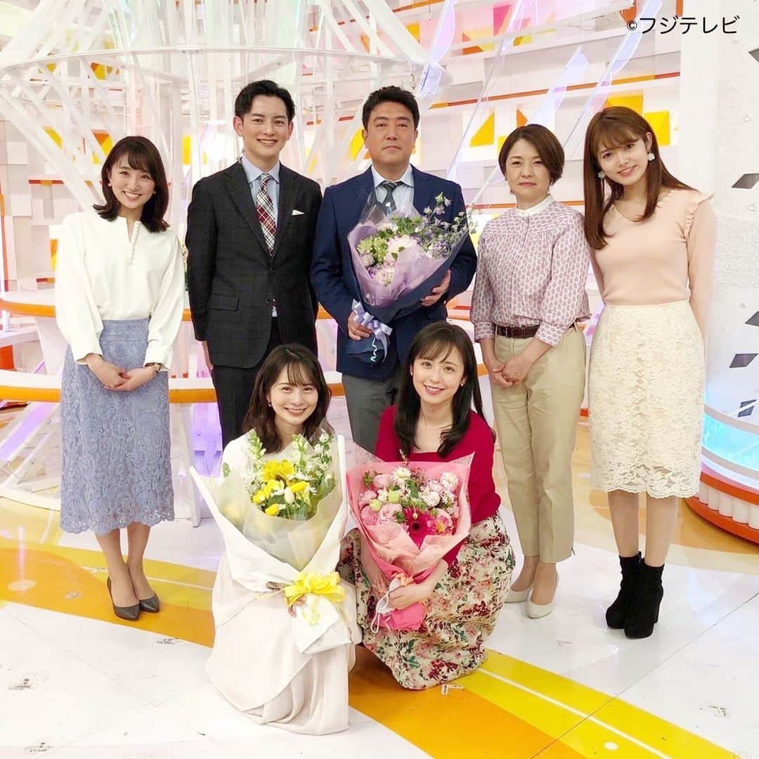 フジテレビ「めざましテレビ」さんのインスタグラム写真 - (フジテレビ「めざましテレビ」Instagram)「きのう佐野さん、高見さん、私久慈が めざましどようびを卒業しました🌸 佐野さんは 11年間 高見さんは13年間 私は3年間 お世話になりました✨ 土曜の朝、皆さんと一緒に過ごすことができて幸せでした🌸 また来週からもめざましどようびを 宜しくお願い致します🌞 * #めざましどようび  #佐野瑞樹 #高見侑里 #久慈暁子」4月3日 13時45分 - mezamashi.tv