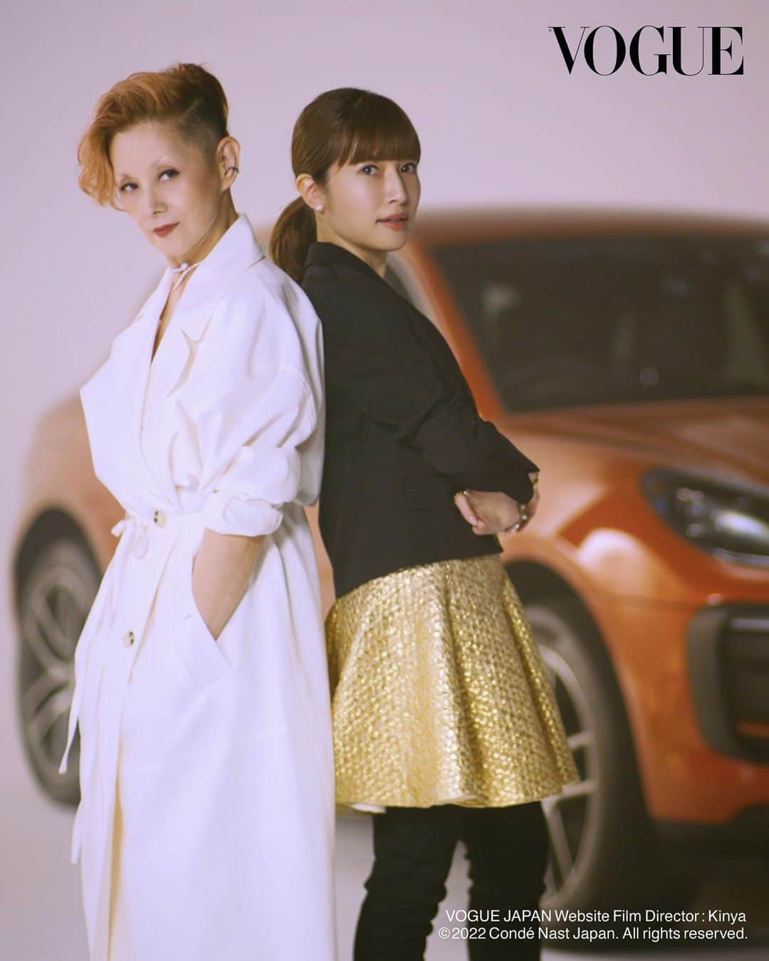 のインスタグラム：「@porsche_japan @voguejapan インタビュー動画も公開されました。」
