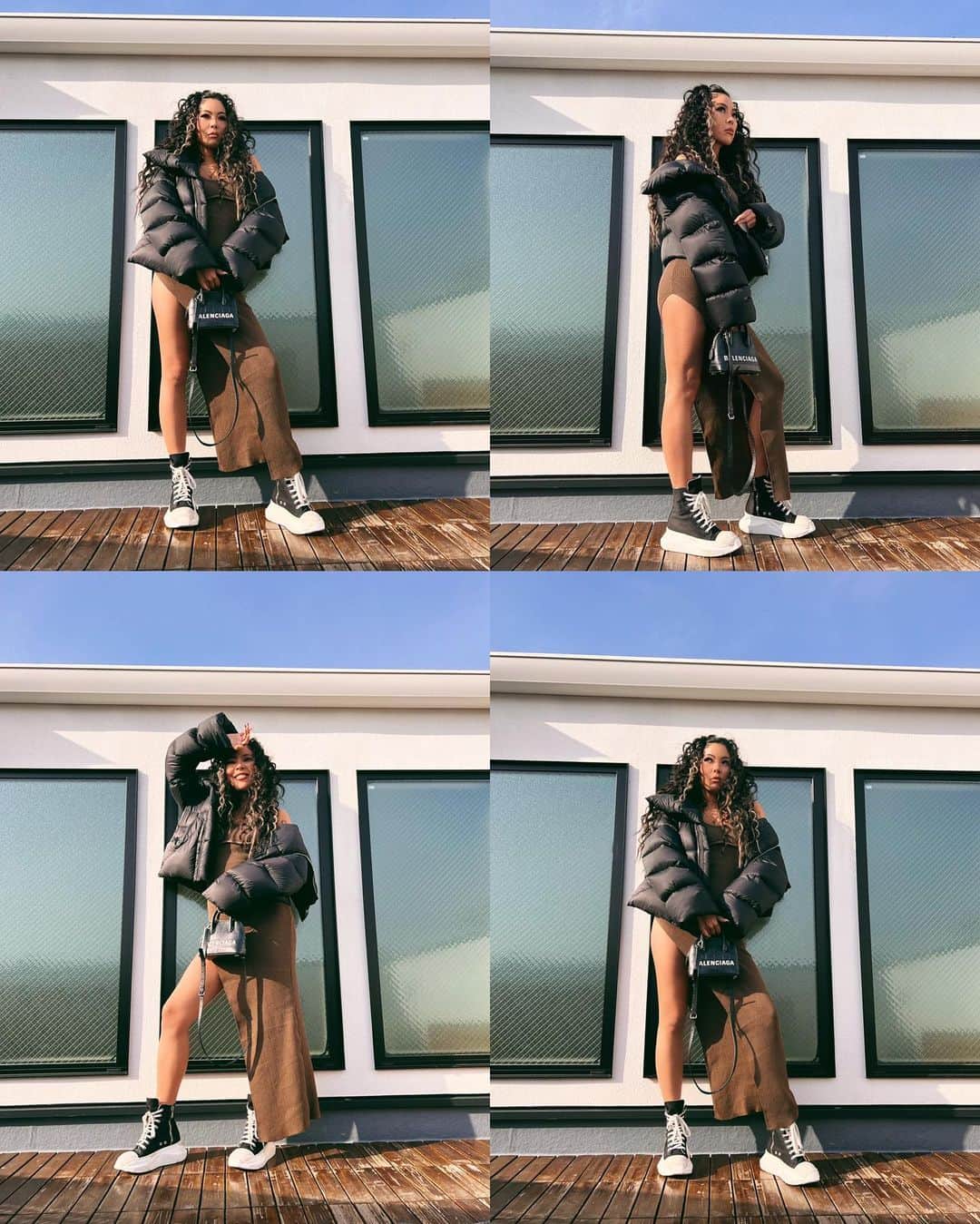 Minamiのインスタグラム：「あついんだけど、寒い🙄… its hot but its cold」