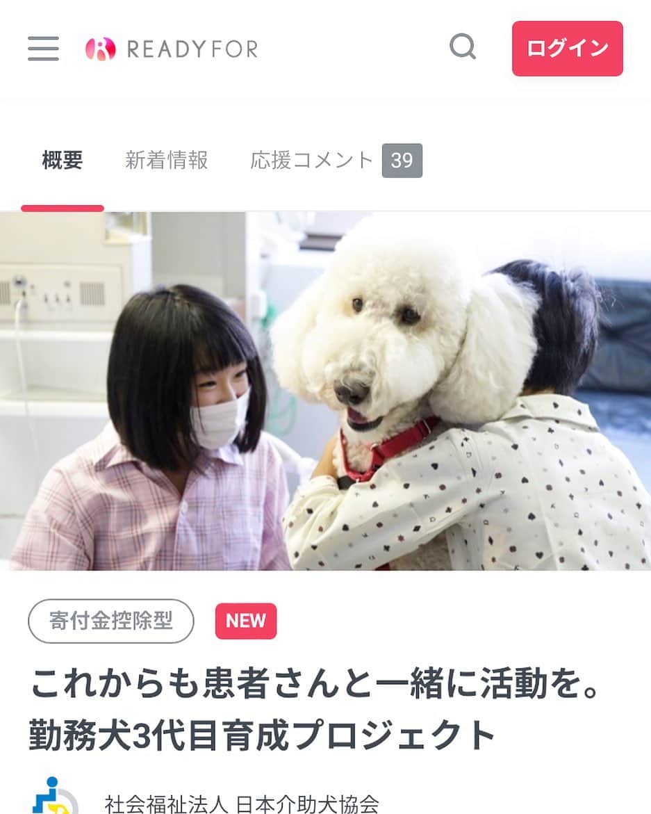 西川史子さんのインスタグラム写真 - (西川史子Instagram)「私の母校、聖マリアンナ医科大学病院の勤務犬のモリスですが、今年で引退することになります。3代目となる勤務犬の育成を開始しています。 勤務犬の育成を行う、社会福祉法人日本介助犬協会は活動の90%が、ご寄付によって支えられていますが、コロナウイルスの影響で啓発活動や街頭募金などが制限されて資金が不足しているのが現状です。 皆さんのお力をお貸しいただければと、READYFORでのクラウドファンディングを行われています。 READYFORのホームページから、#犬 で検索すると出てきます。 よろしくお願いします。 #readyfor #勤務犬 #モリス」4月4日 18時01分 - dr.ayako_nishikawa