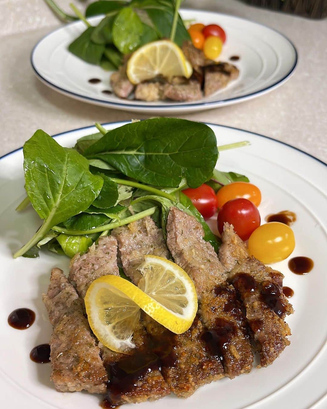 のインスタグラム：「#晩御飯#おうちごはん #dinner  #リクエスト晩御飯 #カツレツ#コーンスープ #水谷雅子#水谷雅子beautybook50の私  #水谷雅子の美容の秘訣シリーズ」