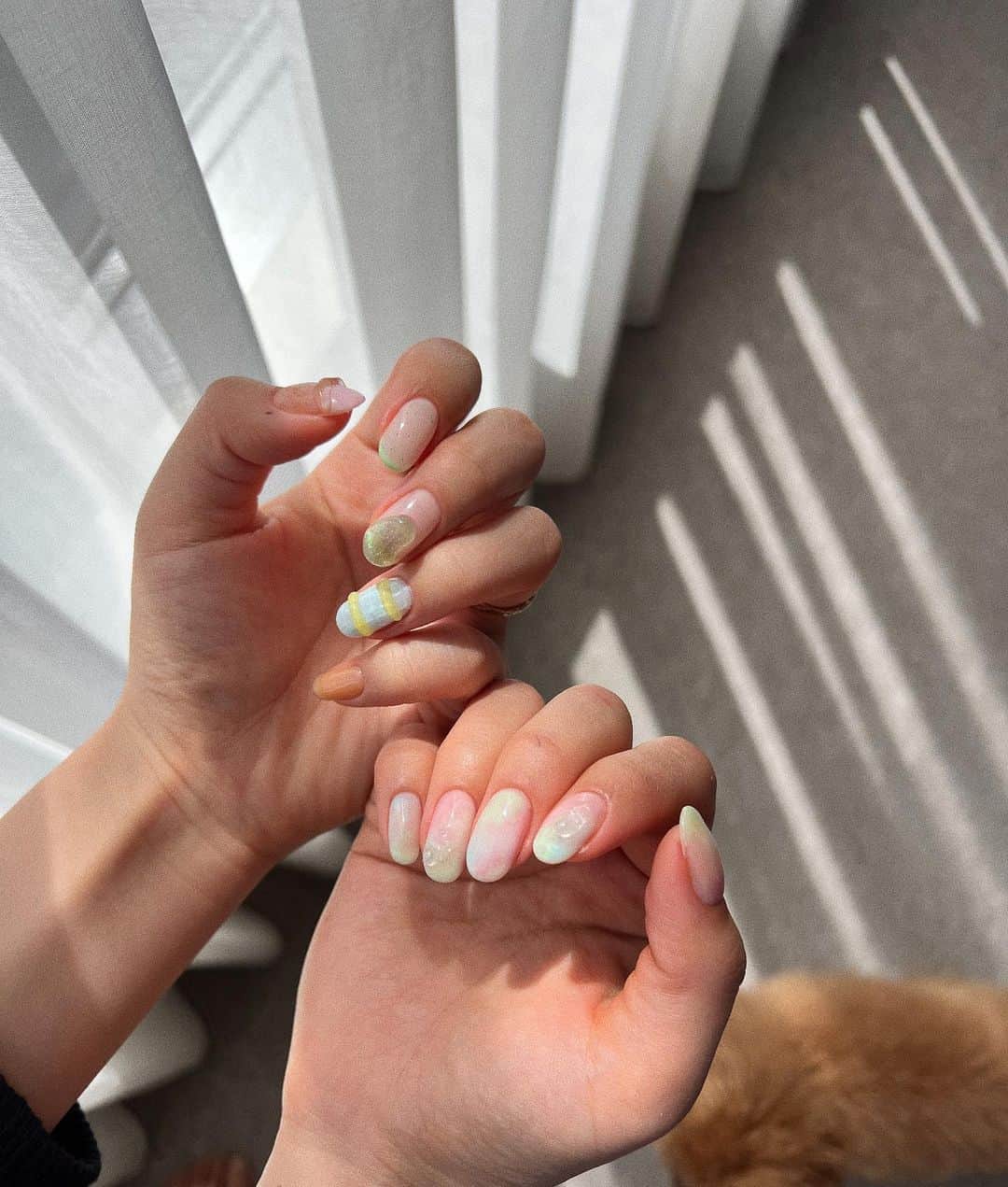 のインスタグラム：「new...🧚‍♂️  今までやったことない感じに。 こういうのもすごく可愛いいね😌❤︎」