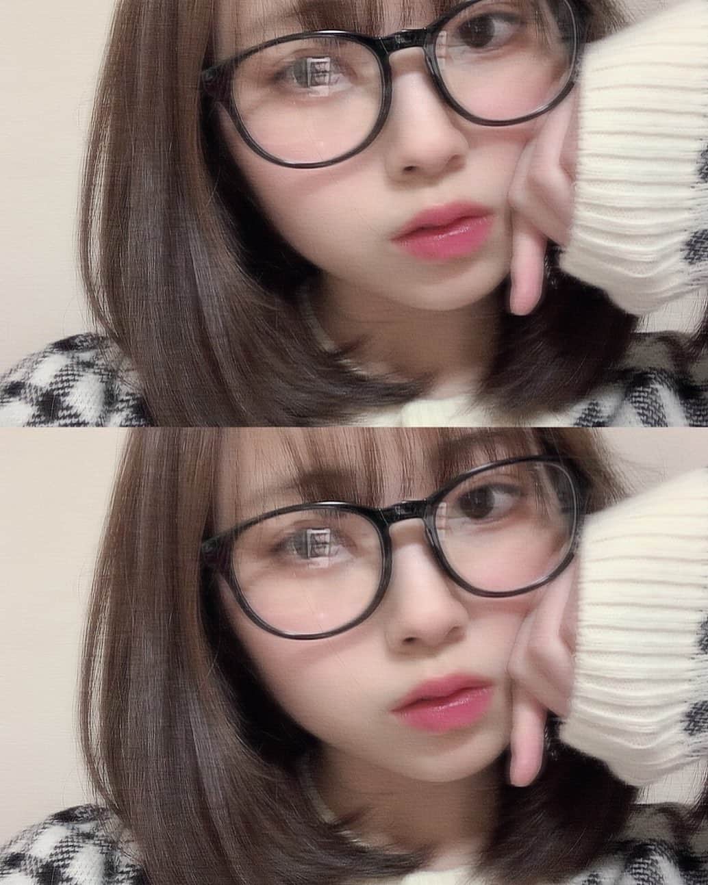 山内祐奈のインスタグラム：「いつの日かの🙃 またメガネ…笑🙊」