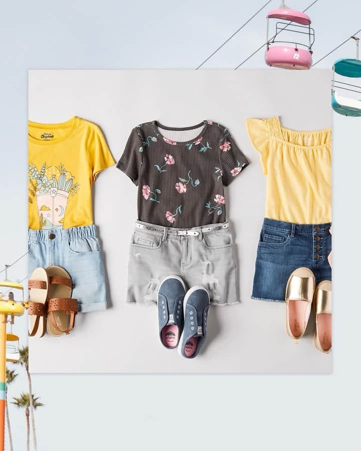 オシュコシュのインスタグラム：「Which outfit are you wearing out adventuring this weekend? Annnd go! ⬇️」