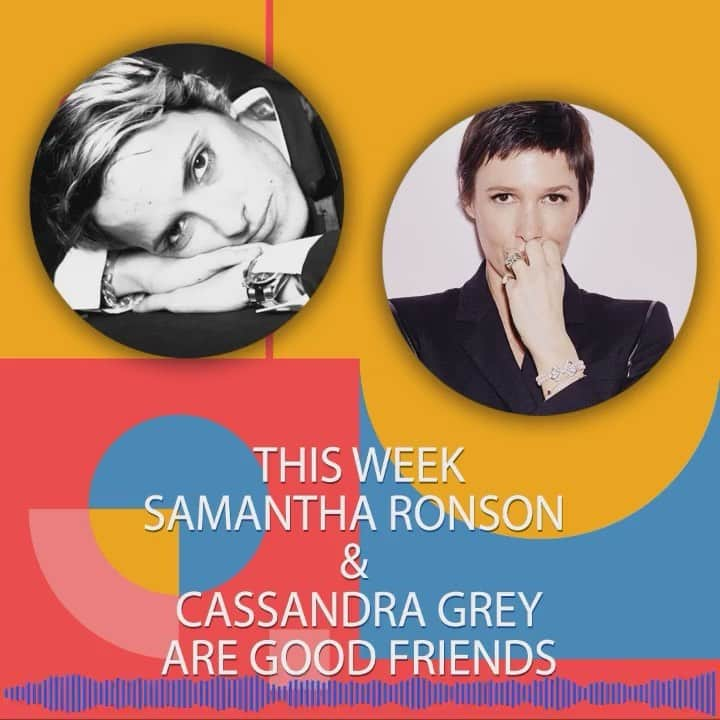 サマンサ・ロンソンのインスタグラム：「Talking about friendship here with the best friend anyone could hope to have @curtisleejamie!   Repost from @curtisleejamie • TODAY on the GOOD FRIEND PODCAST @samantharonson and @cassandragrey talk about FRIENDSHIP and RELATIONSHIPS and TRUST! Interesting how we ALL find EACH OTHER! @iheartpodcast @iheartradio  LISTEN•LEAN IN• RELATE• 🎶🎤 @emilykingmusic」