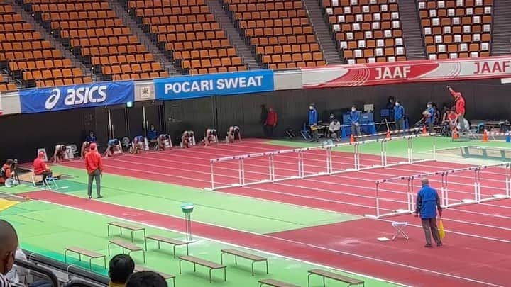 高山峻野のインスタグラム：「日本室内7.67🥉 お疲れ様でした〜  #110mh」