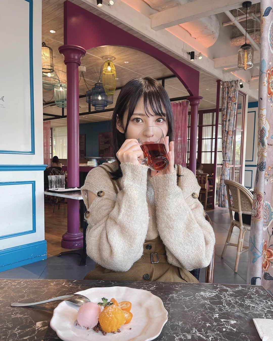 沖口優奈のインスタグラム：「tea time🫖」