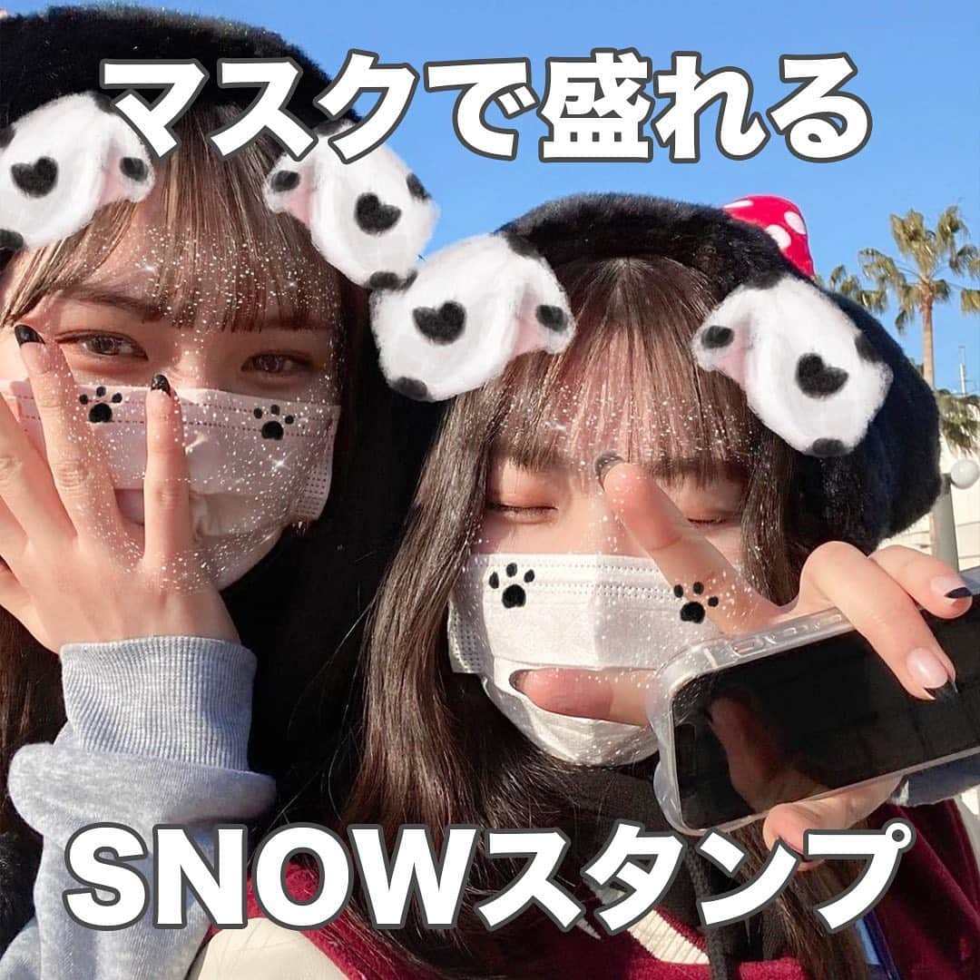 「SNOW」顔認識カメラアプリのインスタグラム