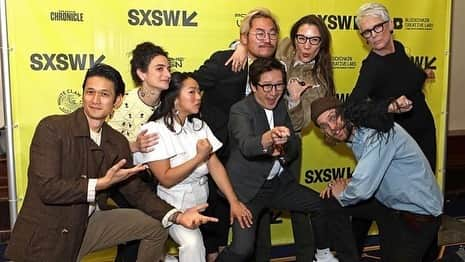 ハリー・シャム・ジュニアのインスタグラム：「EPIC OPENING for @everythingeverywheremovie at @sxsw with people I absolutely adore!! This film straight f’d me up in all the best ways you’d want a movie to. From the combination of actors I grew up watching and kicking ass for years in more ways than one (@michelleyeoh_official @kehuyquan @curtisleejamie #JamesHong) to @stephaniehsuofficial who is a revelation in this breakout role to #Daniels @dunkwun directing what should be an impossible movie to pull off yet proceeded to blow our minds. Get ready y’all!! In theaters March 25th. @a24」