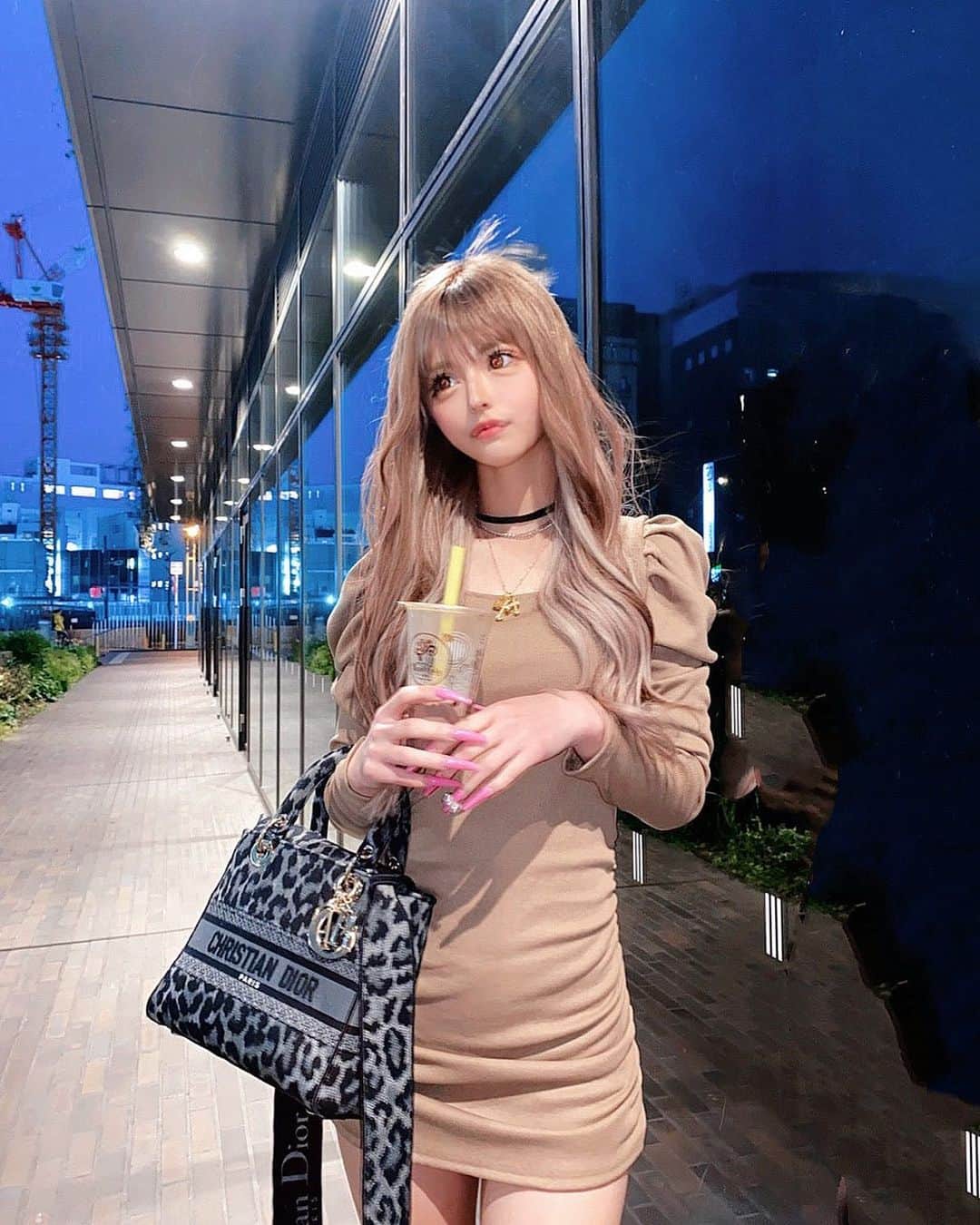 アンジェリカのインスタグラム：「❤︎ . 買い物でい👾  やっぱパワショルって可愛い💜💜💕 ワンピはストーリーにリンク載せるね🕌 . ❤︎ Newhair♡ ｶﾗｰ  @luxen_shuto  ｴｸｽﾃ @kouki_95_1107  ┈┈┈┈┈┈┈┈┈┈ ﾄﾘｰﾄﾒﾝﾄ @puu1115」