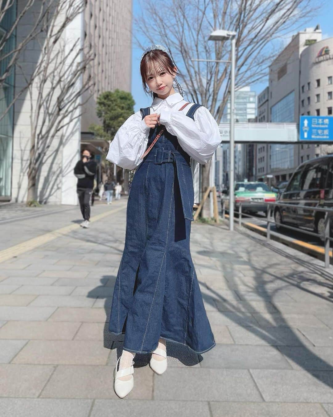 畑美紗起のインスタグラム：「みんなは春服ゲットした？🌸  デニムワンピ意外と初かも…♡ いろんなトップスと合わせて着たいな💭  #春コーデ #デニムワンピース #デニム #デニムコーデ #ワンピース #snidelワンピース #snidel #ファッション #ファッションコーデ #髪型 #ヘアアレンジ #今日のコーデ #ラストアイドル #畑美紗起 #ワンピースコーデ #fashion #fashiongram #fashionista #ootd  #ootdfashion  #instafashion #dailylook #hairstyle #outfit #hair #onepiece #japanesegirl #japanese #みちゃしふく」