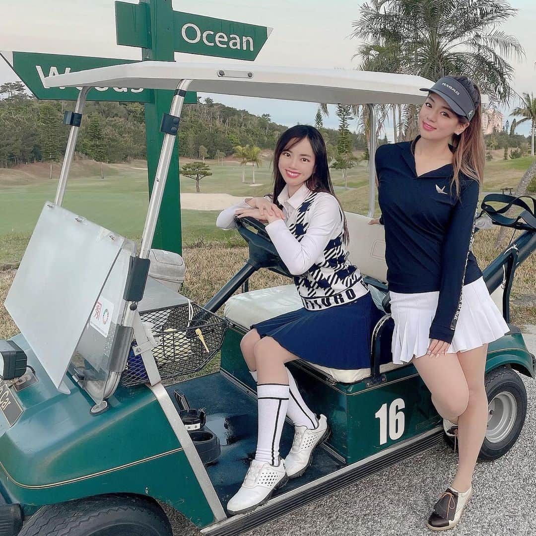 hina2221のインスタグラム：「ゴルフ✖️ワーケーション💗 @kanehide_kise_country_club ✨ . . .  #かねひで喜瀬カントリークラブ#かねひで#ワーケーション#resortworx#リゾワ」