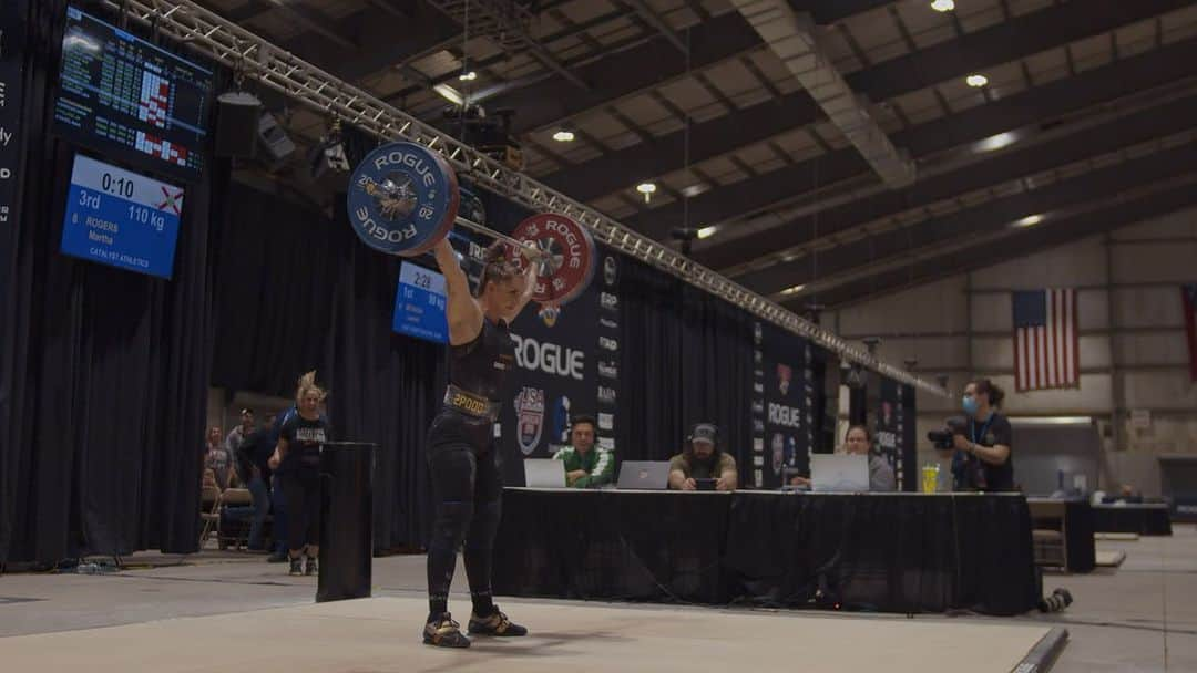 マッティ・ロジャーズのインスタグラム：「Sunday, March 6th. Columbus, Ohio. @usa_weightlifting North American Open Series 1.  Mattie (@mattiecakesssss), a barbell story.  #barbellstories @aimeeanayaeverett @catalystathletics」