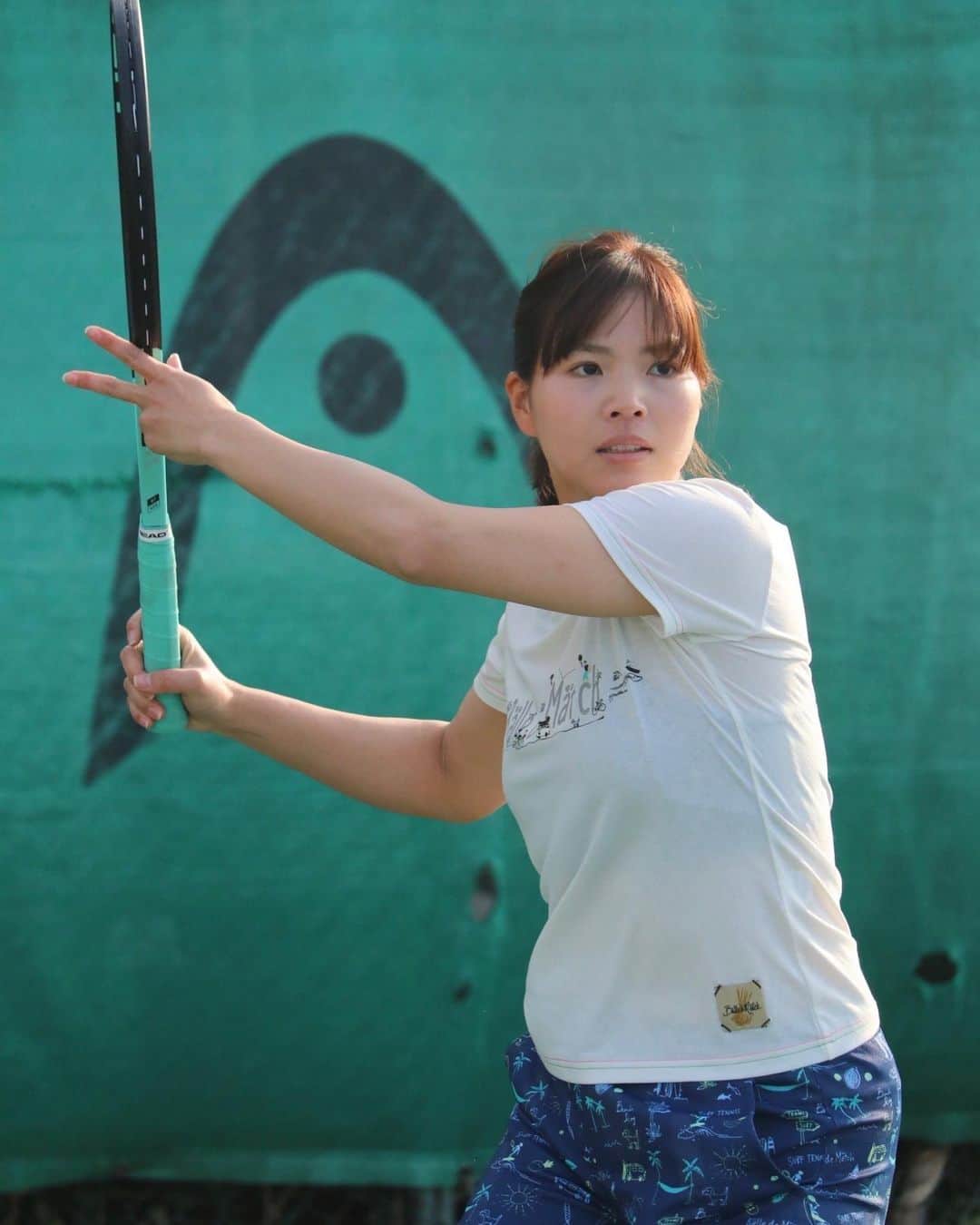 尾崎里紗のインスタグラム：「@balle_de_match_official ✨☀️ ⁡  ⁡ ⁡ ⁡ ⁡ ⁡ #headboom #glico#powerproduction #head#headtennis_official#headjapan#teamhead #stchristopher#セントクリストファー#センクリ#テニック #株式会社タイド#TIDE. #gram3#グラムスリー #エステ#tbc_aesthetic#エステティックtbc #尾崎里紗#risaozaki #tennis#tennisplayer#テニス#fitness」