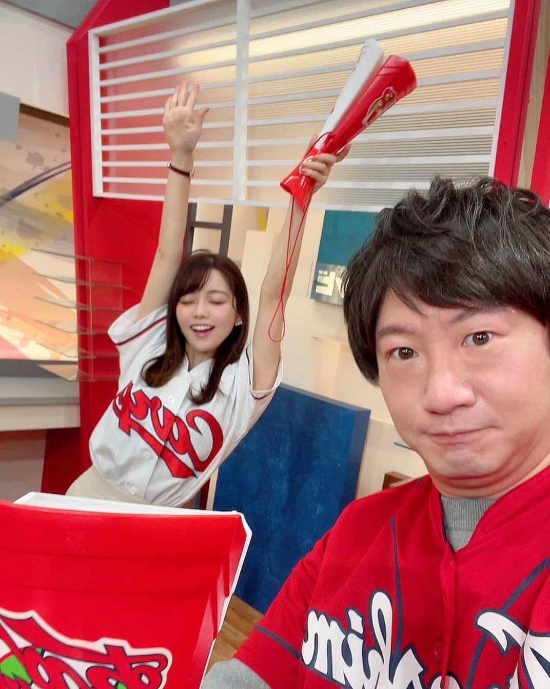 八幡美咲のインスタグラム：「廣瀬アナとぽるぽるラボの撮影でした！  前回、山﨑アナと撮影した分が 今日の23:10~ 16日  23:20~ 17日  20:54~  放送されます🥰 初めて、地上波で方言を喋っているかも🙊💓  廣瀬アナと撮影した分は また報告します( * ॑˘ ॑* ) ⁾⁾」