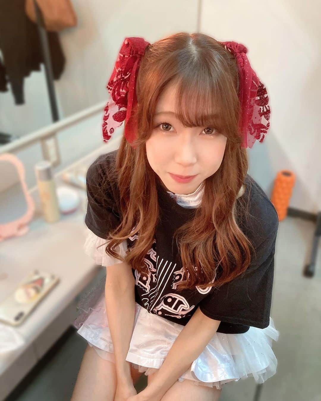 天満のどか & 愛野ユキのインスタグラム：「ばーにんぐぴょーん💘💘  #prowrestler #prowrestling #tjpw  #happybirthday #瑞希 #先輩  #知らないうちにつけてた #きゅん」