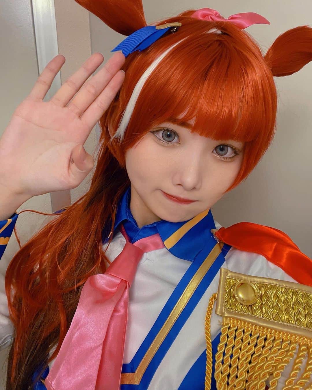 中野みやびのインスタグラム：「トウカイテイオー🐬🐬🐬   #トウカイテイオー  #トウカイテイオーコスプレ  #ウマ娘コスプレ  #ウマ娘  #ウマ娘プリティーダービー  #馬  #horse  #animal  #動物  #anime  #アニメ  #コスプレ  #cosplay  #girl  #cosplaygirl  #cosplayer  #umamusume  #コスプレ注意  #中野みやび」