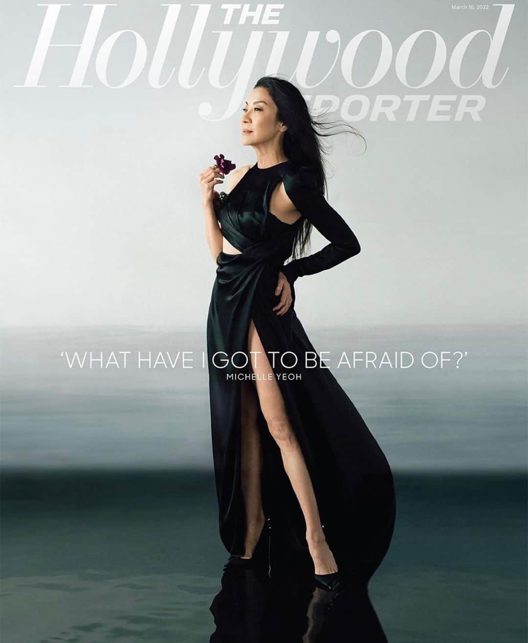 August Gettyのインスタグラム：「@michelleyeoh_official #MichelleYeoh — the ballerina who became a beauty queen who became a Hong Kong martial arts star who became a screen legend — finally gets her first top billing in a Hollywood theatrical feature with the metaphysical romp #EverythingEverywhereAllatOnce」