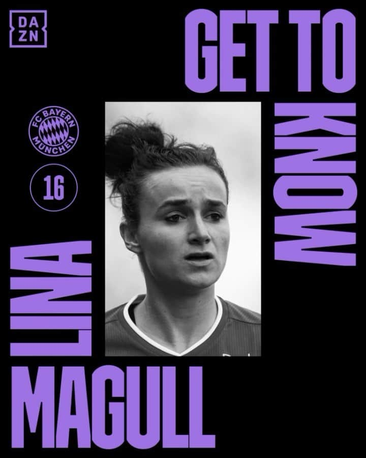 Lina Magullのインスタグラム：「'She's amazing, five stars!' ⭐️⭐️⭐️⭐️⭐️  Get to know @linamagull, @fcbfrauen’s silent leader with a deadly right foot 🤩」