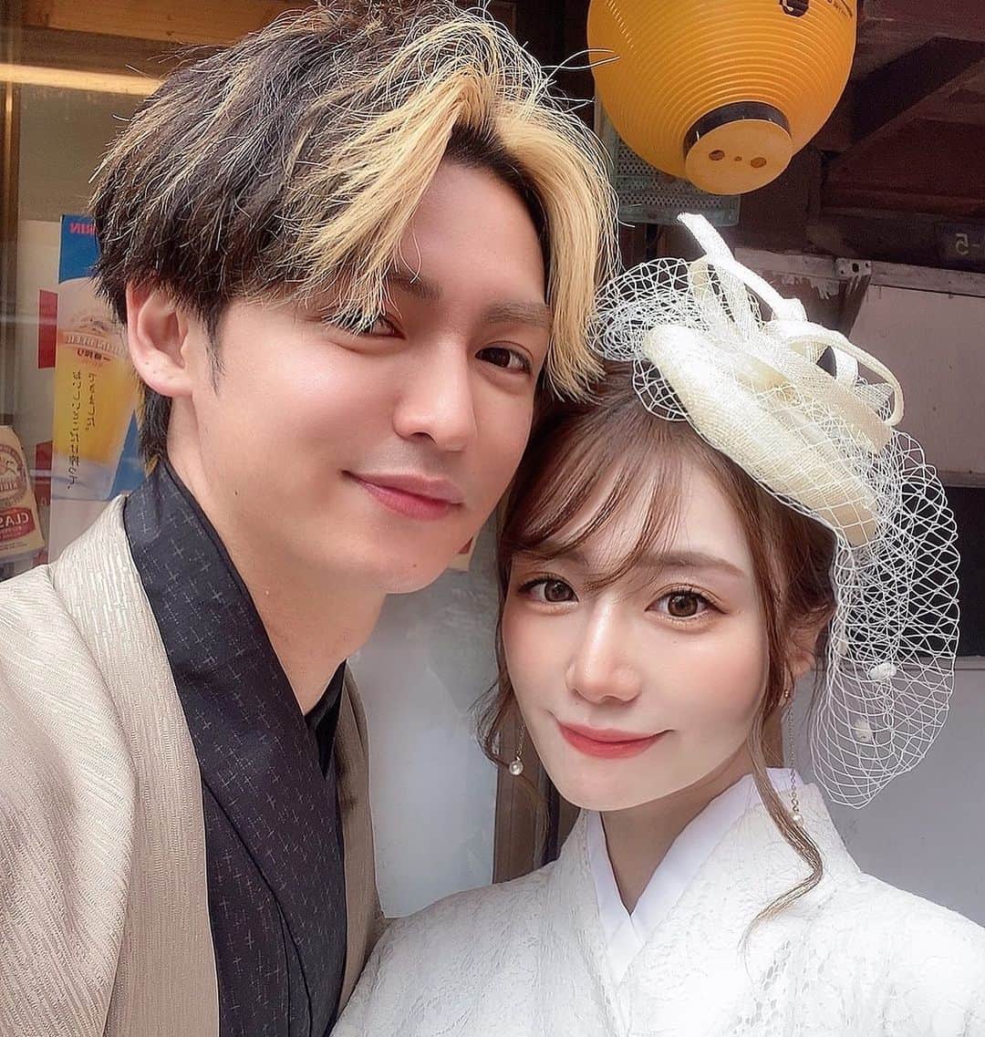 ゆいみんのインスタグラム：「⁡ ⁡ ⁡ 2人でこうしてデートしたりすることは 我が子が産まれるとなくなるので 思い出作りに︎浅草着物デート⸜❤︎⸝‍ ⁡ 次来る時は3人で👶🏻🍼💞  #浅草食べ歩き #浅草デート #浅草着物デート #着物デート #夫婦の時間を大切に」