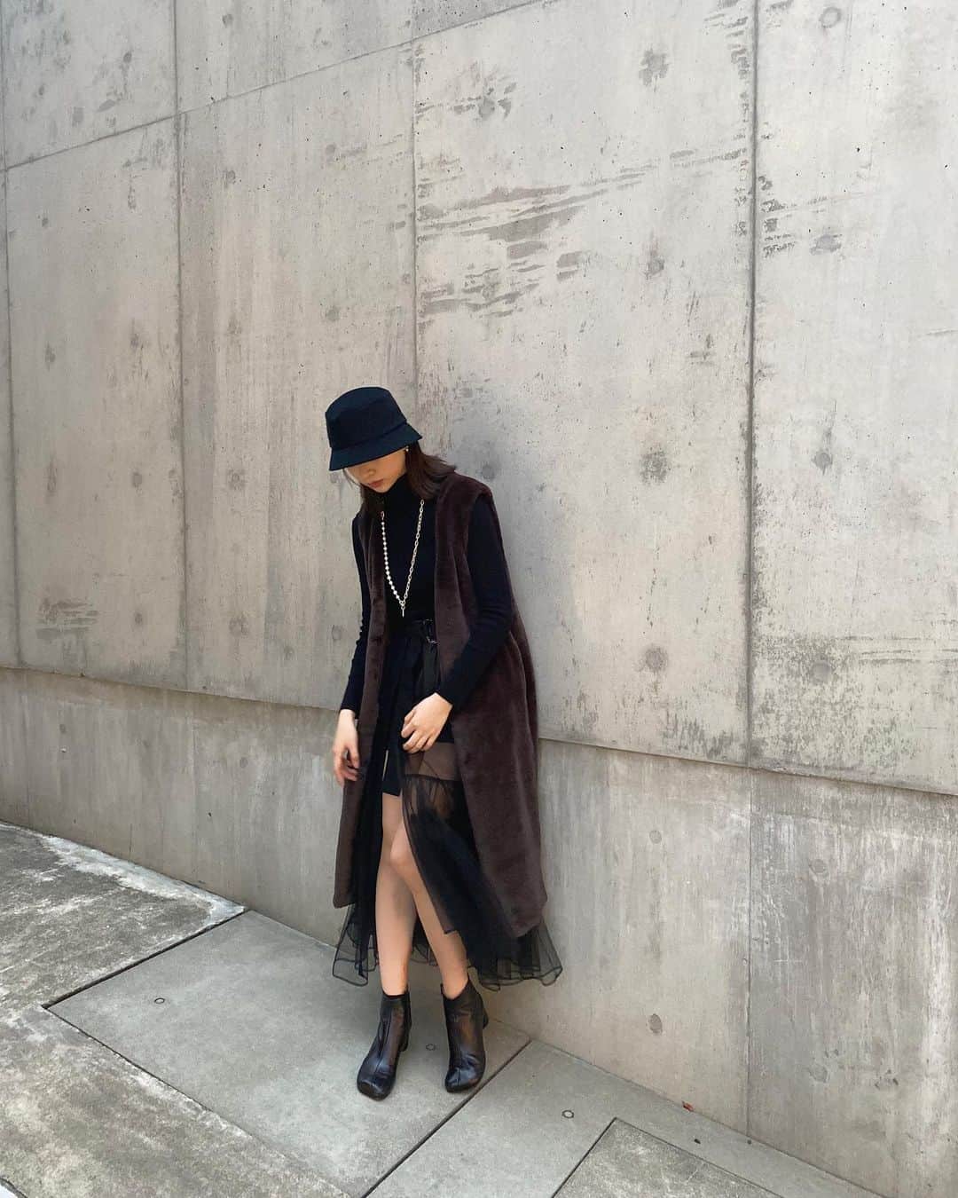 麻生果恩のインスタグラム：「#ootd   今日は暖かかったからアウター無しで過ごせた🌷」
