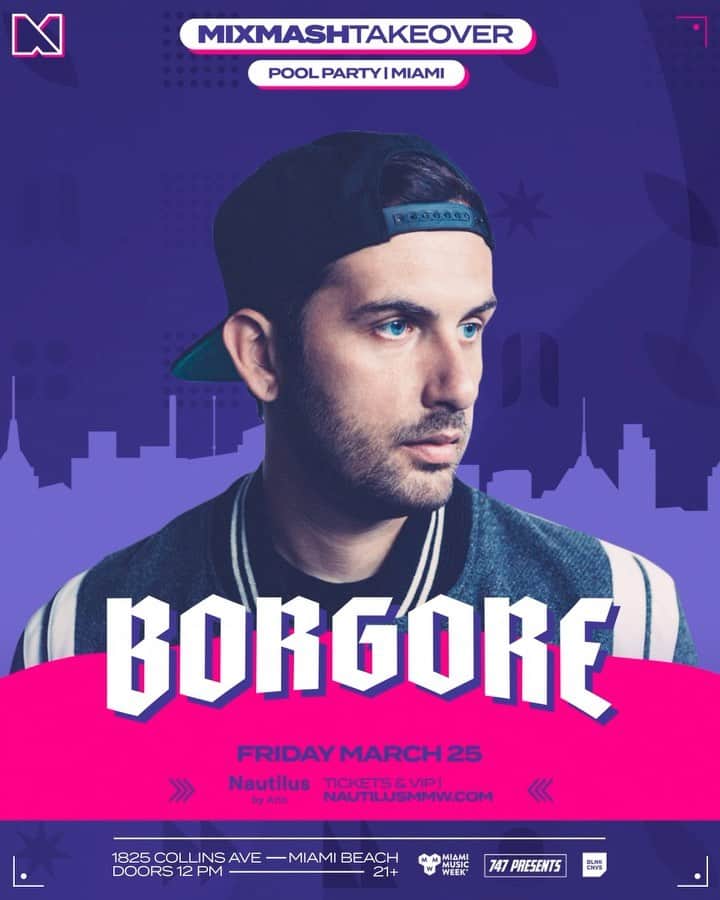 のインスタグラム：「Just when you thought you’ve seen it all, we have added the amazingly talented @borgore to our Miami Pool Party line-up! 🔥 Don’t miss out, LAST TICKETS are selling out QUICK! #linkinbio 🎉」