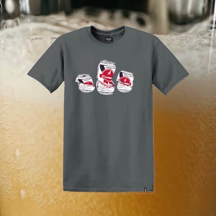 オルタモントのインスタグラム：「Drink em’ down and crush em’ up in our new Beverly tee 🍻 Featuring custom Altamont beer can artwork on a butter soft cotton tee, with a relaxed fit for comfort. #AltamontApparel #CFADC #DefineYourDecade」