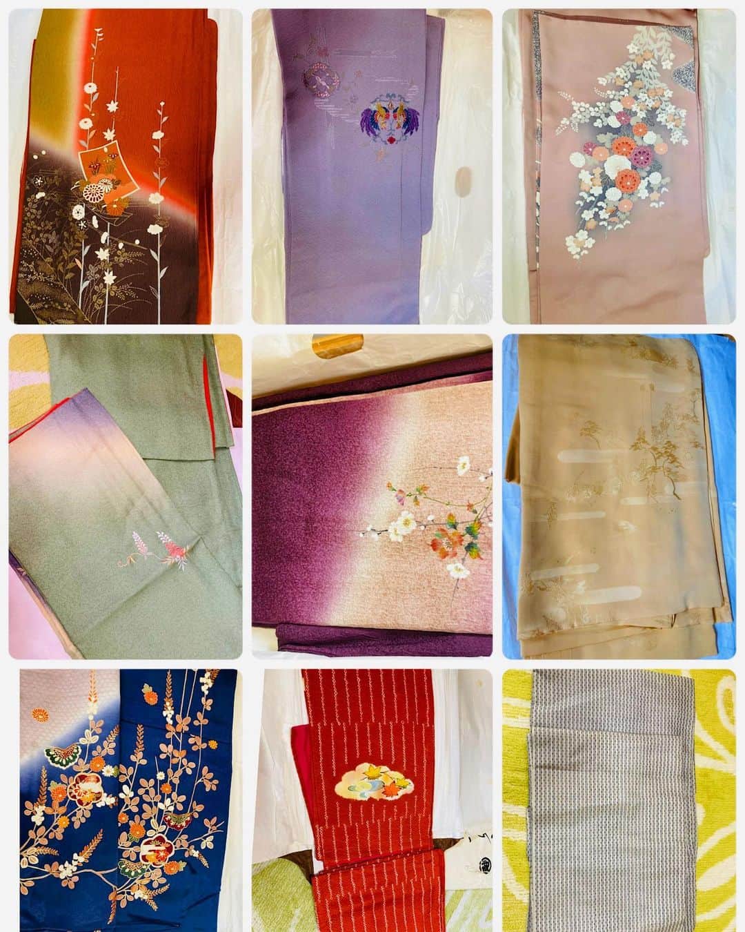 のインスタグラム：「桐ダンスの中を整理😊👘 とりあえず写真を撮り 改めて持ち物を把握😁 着たい時にすぐ探せるように 分かりやすく入れ直す😁  若かりし頃 着物というものは、 正装として着るイメージが強かったので 着る機会なんて ほとんどないと思っていましたが、 着付けの先生方を見ていると 小紋や紬など 普段着として とてもおしゃれに着こなしている姿に 惚れ惚れしています😊👘  訪問着や付け下げは、 かしこまっているので 中々出番がありませんので 引き続き タンスの肥やしに😁笑笑  今はまだ未完成の 着付けなので 外を歩くのは、NGですが😁笑 近い将来、着物を着て外出できる日を 目指し ゆっくり 励みたいと思います😊👘  着物を見ていると ときめくな〜🤩✨  🎀平日のお忙しい時間に インスタライブに遊びに来て下さった皆様😊 ありがとうございました🌸」
